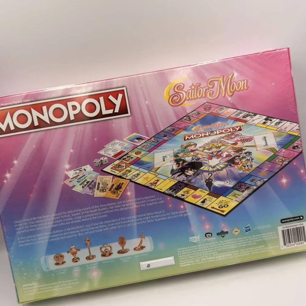 Monopoly Sailor Moon Collector’s Edition 2018 USAopoly Hasbro NEW Sealed Game